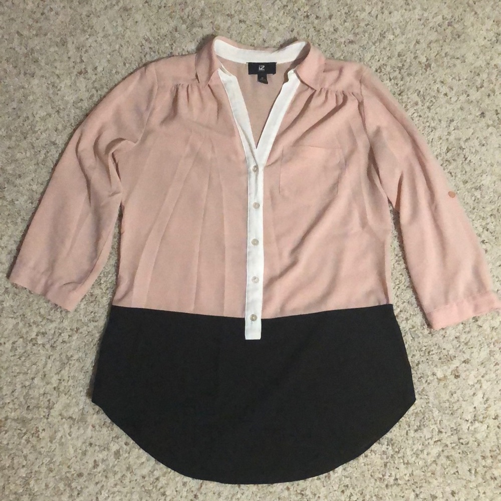 Professional block colored blouse